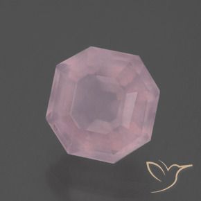 Quarzo rosa Rosa medio naturale da 3.88 ct, Ottagonale / Taglio smeraldo, Trasparente