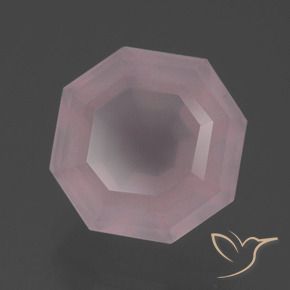 Quarzo rosa Rosa chiaro naturale da 5.75 ct, Ottagonale / Taglio smeraldo, Trasparente