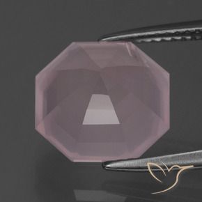 Quarzo rosa Rosa chiaro naturale da 5.75 ct, Ottagonale / Taglio smeraldo, Trasparente