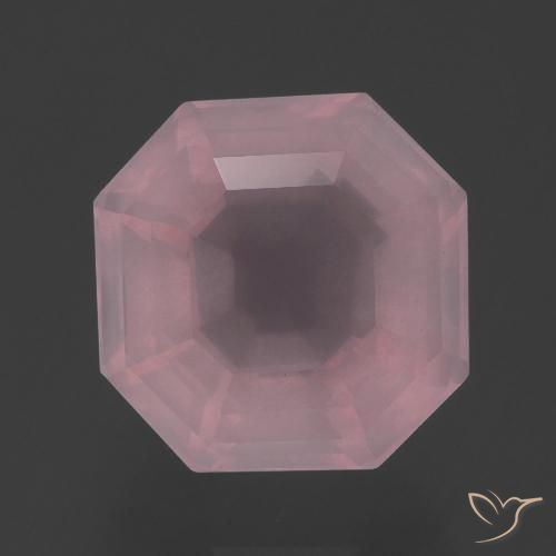 5.18ct Naturale Rosa medio rosa Quarzo rosa, Taglio smeraldo, Trasparente