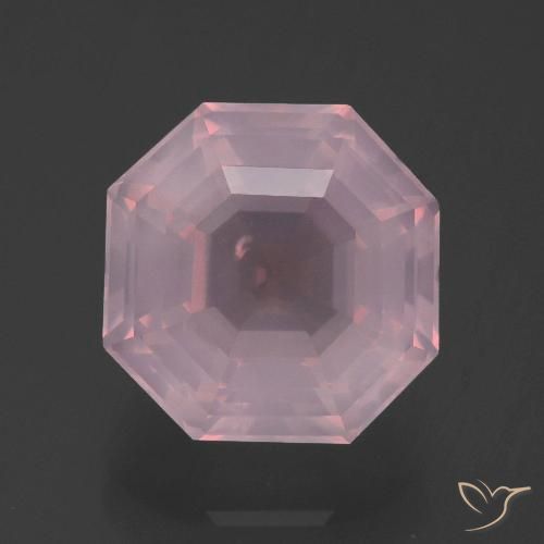 5.64ct Naturale Rosa medio rosa Quarzo rosa, Taglio smeraldo, Trasparente