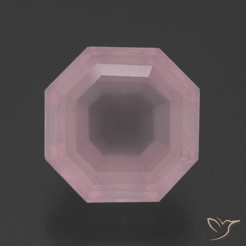 5.86ct Naturale Rosa rosa Quarzo rosa, Taglio smeraldo, Trasparente