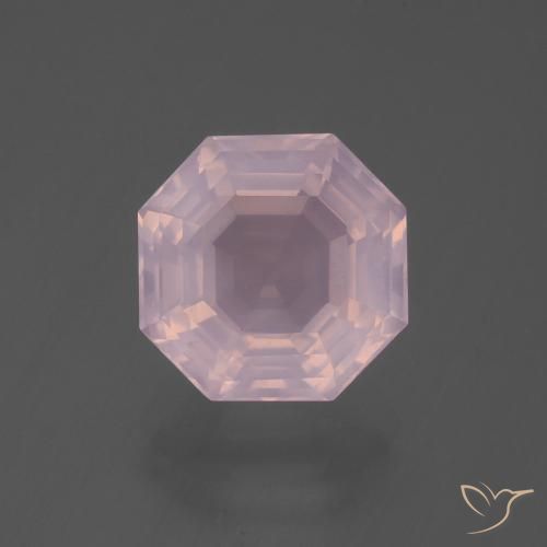 5.94ct Naturale Rosa rosa Quarzo rosa, Taglio smeraldo, Trasparente