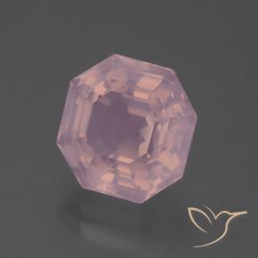 Quarzo rosa Rosa rosa naturale da 5.77 ct, Ottagonale / Taglio smeraldo, Trasparente