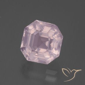 Quarzo rosa Rosa chiaro naturale da 5.87 ct, Ottagonale / Taglio smeraldo, Trasparente