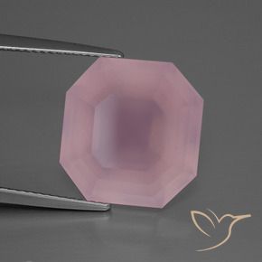 Quarzo rosa Rosa medio rosa naturale da 13.20 ct, Ottagonale / Taglio smeraldo, Trasparente