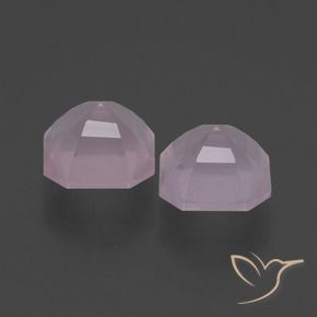 Gemme di Quarzo rosa Rosa gomma da masticare naturale da 3.87 ct, Ottagonale / Taglio smeraldo, Trasparente
