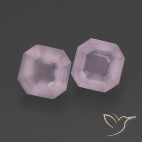 Gemme di Quarzo rosa Rosa chiaro naturale da 4.64 ct, Ottagonale / Taglio smeraldo, Trasparente