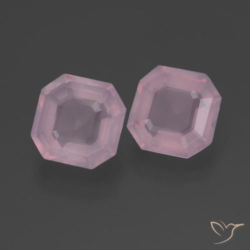 Gemme di Quarzo rosa Rosa medio rosa naturale da 4.53 ct, Ottagonale / Taglio smeraldo, Trasparente