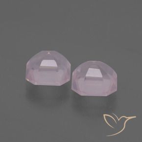 Gemme di Quarzo rosa Rosa gomma da masticare naturale da 3.76 ct, Ottagonale / Taglio smeraldo, Trasparente