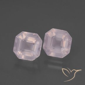 Gemme di Quarzo rosa Rosa gomma da masticare naturale da 3.80 ct, Ottagonale / Taglio smeraldo, Trasparente