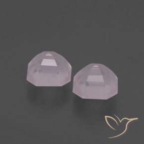 Gemme di Quarzo rosa Rosa gomma da masticare naturale da 3.80 ct, Ottagonale / Taglio smeraldo, Trasparente