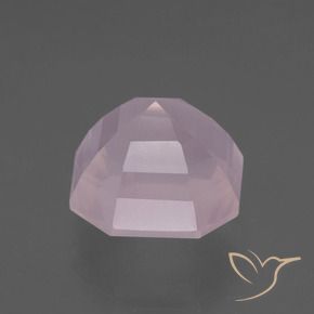 Quarzo rosa Rosa gomma da masticare naturale da 7.39 ct, Ottagonale / Taglio smeraldo, Trasparente