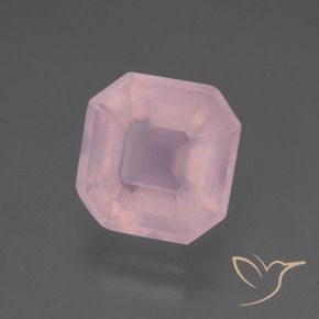 Quarzo rosa Rosa medio naturale da 5.65 ct, Ottagonale / Taglio smeraldo, Trasparente