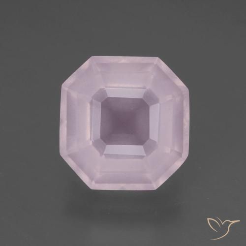 6.13ct Naturale Rosa chiaro Quarzo rosa, Taglio smeraldo, Trasparente