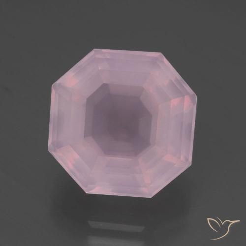 7.04ct Naturale Rosa rosa Quarzo rosa, Taglio smeraldo, Trasparente