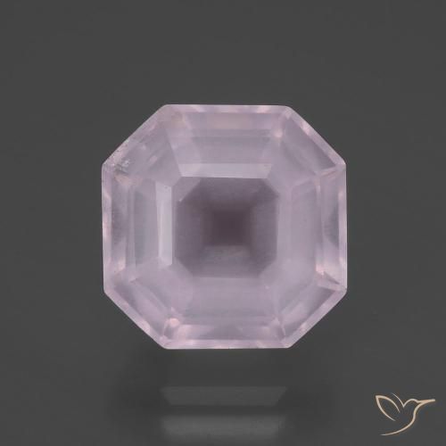 6.22ct Naturale Rosa chiaro Quarzo rosa, Taglio smeraldo, Trasparente