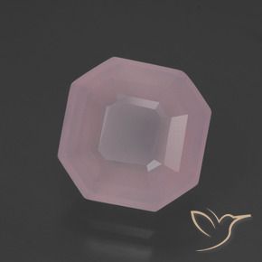 Quarzo rosa Rosa chiaro naturale da 5.73 ct, Ottagonale / Taglio smeraldo, Trasparente