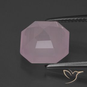 Quarzo rosa Rosa chiaro naturale da 5.73 ct, Ottagonale / Taglio smeraldo, Trasparente