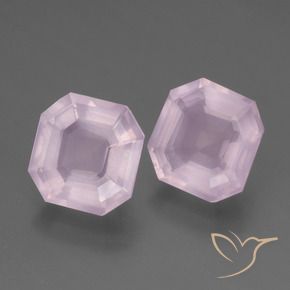 Gemme di Quarzo rosa Rosa chiaro naturale da 4.40 ct, Ottagonale / Taglio smeraldo, Trasparente
