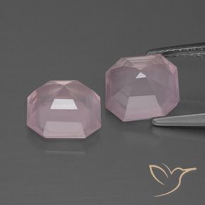 Gemme di Quarzo rosa Rosa gomma da masticare naturale da 4.72 ct, Ottagonale / Taglio smeraldo, Trasparente