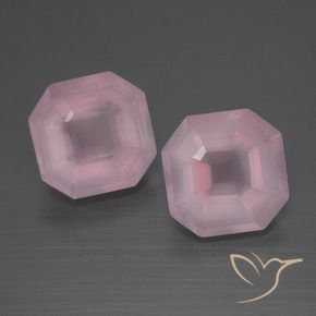 Gemme di Quarzo rosa Rosa medio rosa naturale da 6.08 ct, Ottagonale / Taglio smeraldo, Trasparente
