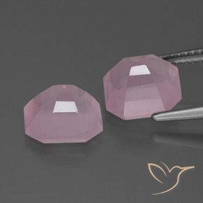 Gemme di Quarzo rosa Rosa medio rosa naturale da 6.08 ct, Ottagonale / Taglio smeraldo, Trasparente