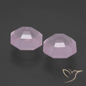 Gemme di Quarzo rosa Rosa chiaro naturale da 5.33 ct, Ottagonale / Taglio smeraldo, Trasparente
