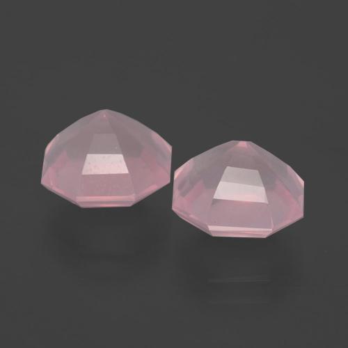 Gemme di Quarzo rosa Rosa medio rosa naturale da 5.02 ct, Taglio smeraldo, Trasparente