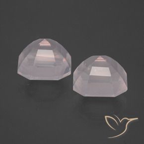 Gemme di Quarzo rosa Rosa Molto Chiaro naturale da 6.76 ct, Ottagonale / Taglio smeraldo, Trasparente