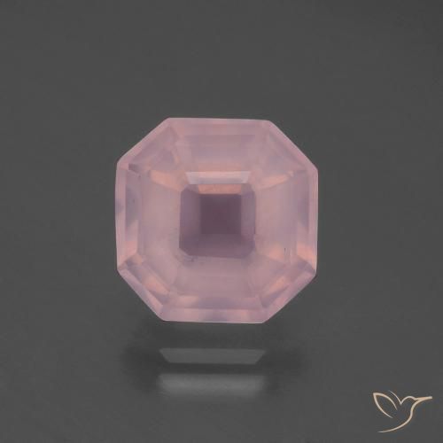 4.95ct Naturale Rosa medio Quarzo rosa, Taglio smeraldo, Trasparente