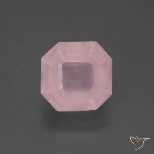 4.13ct Naturale Rosa medio Quarzo rosa, Taglio smeraldo, Trasparente
