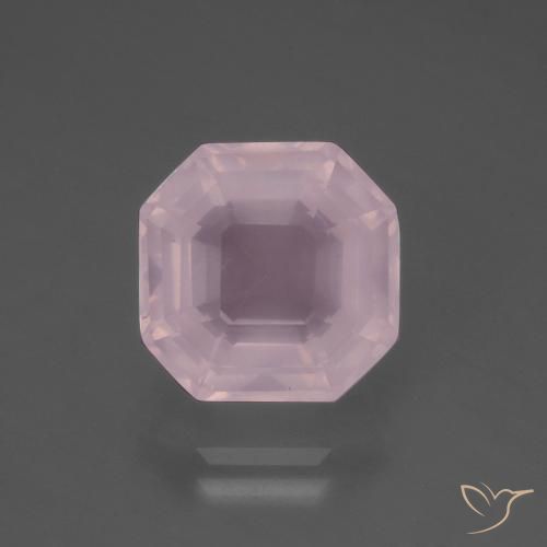 Quarzo rosa Rosa chiaro naturale da 5.60 ct, Ottagonale / Taglio smeraldo, Trasparente