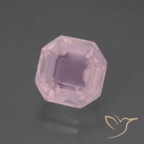 Quarzo rosa Rosa chiaro naturale da 5.60 ct, Ottagonale / Taglio smeraldo, Trasparente