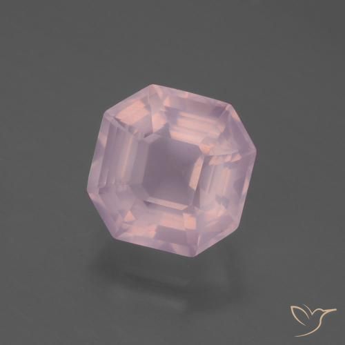 Quarzo rosa Rosa gomma da masticare naturale da 4.99 ct, Ottagonale / Taglio smeraldo, Trasparente