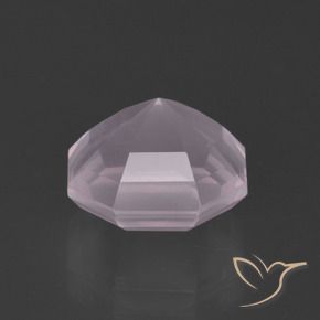 Quarzo rosa Rosa chiaro naturale da 4.22 ct, Ottagonale / Taglio smeraldo, Trasparente