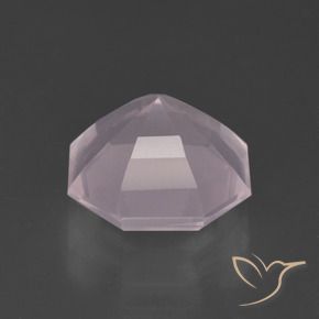 Quarzo rosa Rosa chiaro naturale da 4.18 ct, Ottagonale / Taglio smeraldo, Trasparente