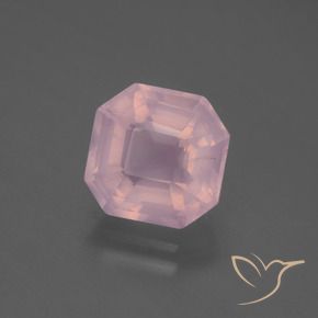Quarzo rosa Rosa rosa naturale da 3.96 ct, Ottagonale / Taglio smeraldo, Trasparente