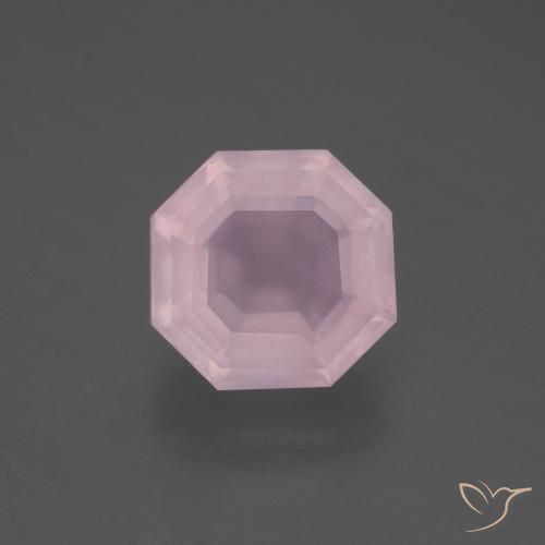 4.07ct Naturale Rosa chiaro Quarzo rosa, Taglio smeraldo, Trasparente