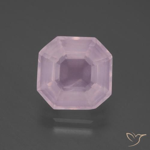 Quarzo rosa Rosa gomma da masticare naturale da 5.64 ct, Ottagonale / Taglio smeraldo, Trasparente