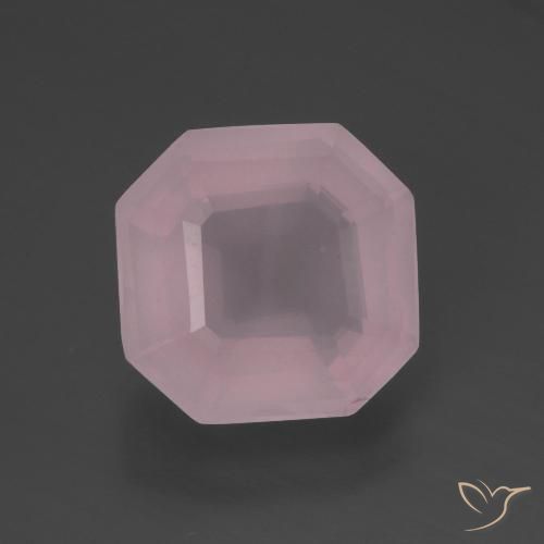 5.06ct Naturale Rosa rosa Quarzo rosa, Taglio smeraldo, Trasparente