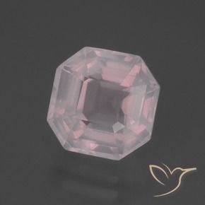 Quarzo rosa Rosa chiaro naturale da 4.48 ct, Ottagonale / Taglio smeraldo, Trasparente