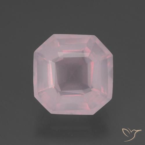 3.58ct Naturale Rosa rosa Quarzo rosa, Taglio smeraldo, Trasparente