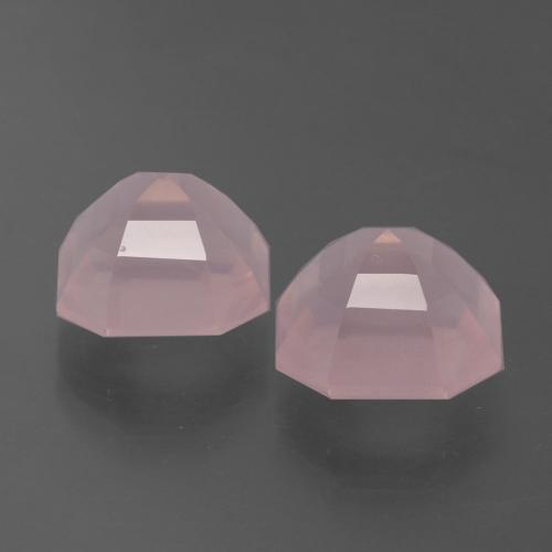Gemme di Quarzo rosa Rosa medio rosa naturale da 8.03 ct, Taglio smeraldo, Trasparente