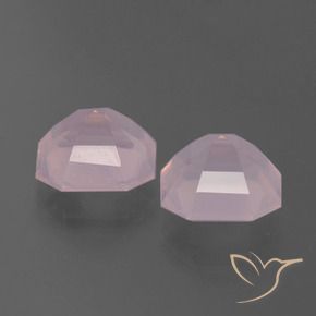 Gemme di Quarzo rosa Rosa rosa naturale da 6.71 ct, Ottagonale / Taglio smeraldo, Trasparente