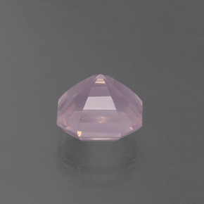 Quarzo rosa naturale rosa da 3,29 ct, taglio smeraldo, trasparente
