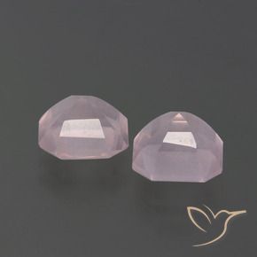 Gemme di Quarzo rosa Rosa chiaro naturale da 3.60 ct, Ottagonale / Taglio smeraldo, Trasparente