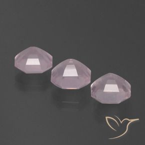 Gemme di Quarzo rosa Rosa chiaro naturale da 6.27 ct, Ottagonale / Taglio smeraldo, Trasparente