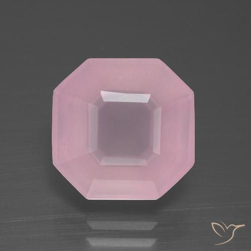 5.31ct Naturale Rosa medio Quarzo rosa, Taglio smeraldo, Trasparente