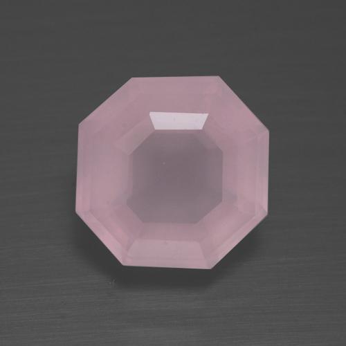 Quarzo rosa Rosa medio rosa naturale da 2.69 ct, Taglio smeraldo, Trasparente
